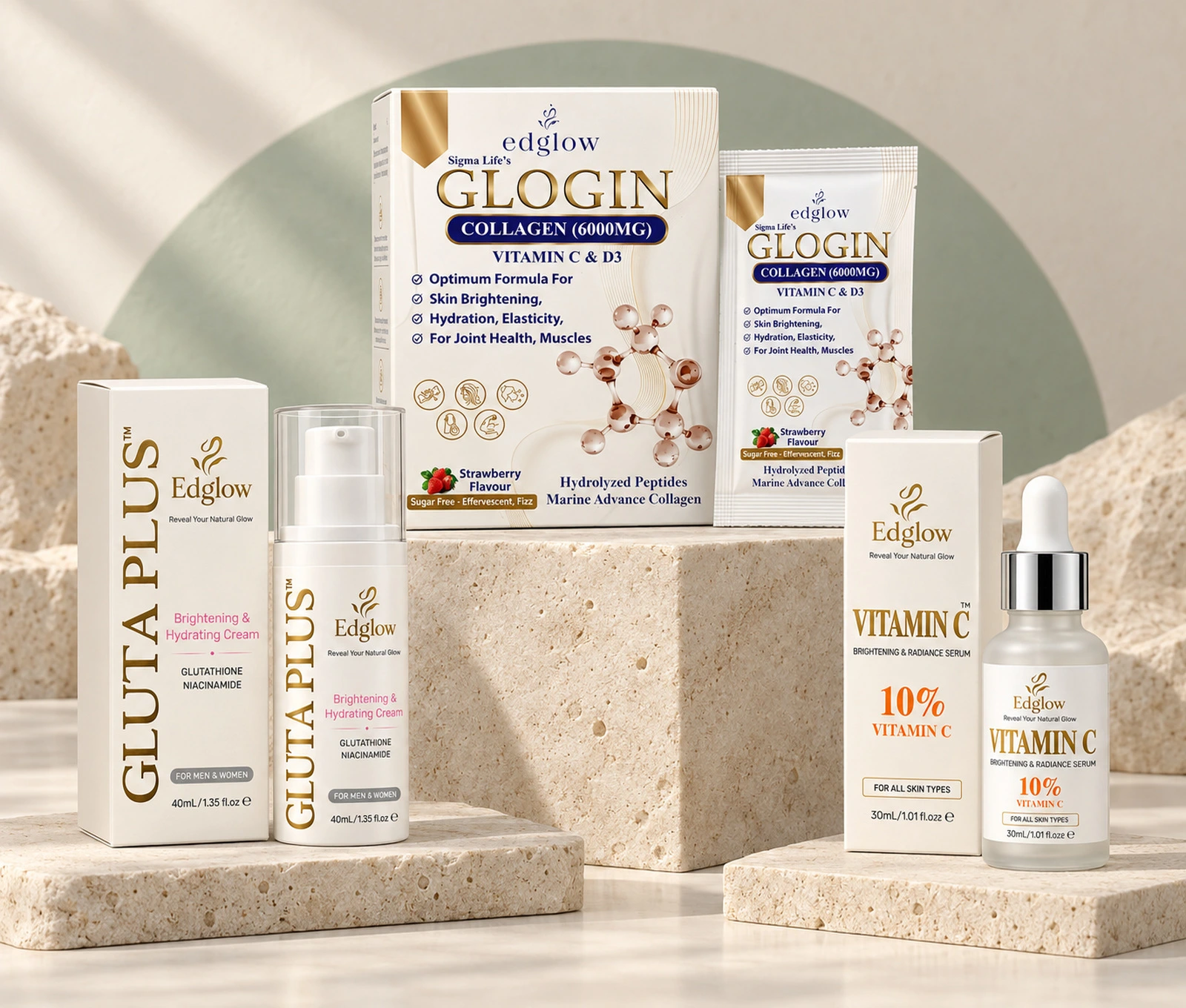 EDGLOW skincare and wellness brand story