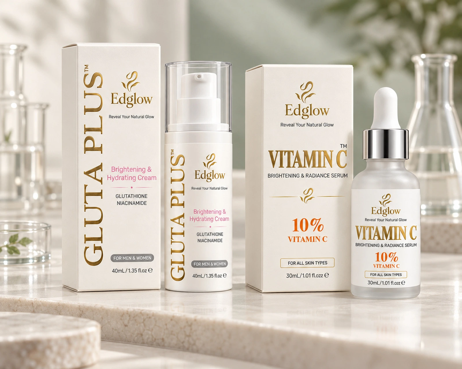EDGLOW pharmaceutical skincare development and quality process