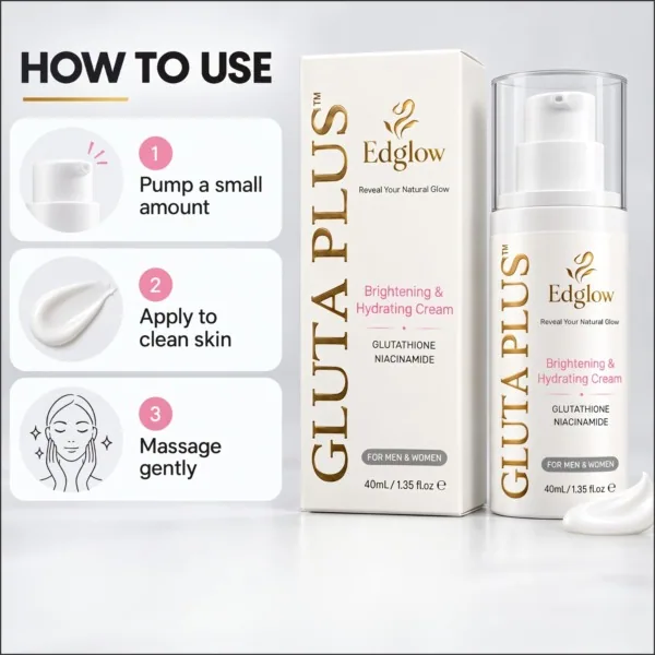 Gluta Plus Brightening & Hydrating Cream — Edglow Skincare