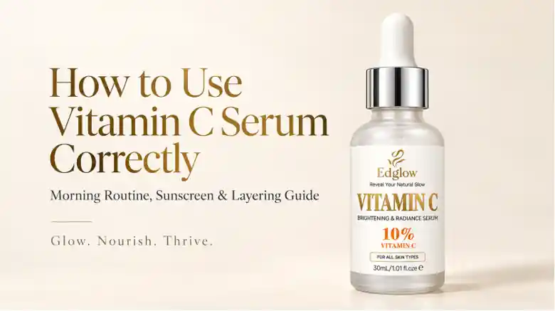 How to Use Vitamin C Serum Correctly — Morning Routine, Sunscreen & Layering Guide